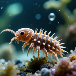 Детальное изображение паразита Ichthyophthirius multifiliis, вызывающего ихтиофтириоз у рыб. Крупный план для понимания структуры и идентификации заболевания.