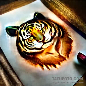 Tiger – эскиз тату (№1749555563_0, 10.06.2025 11:39) — Tatufoto.com