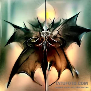 Bat – эскиз тату (№1749558127_0, 10.06.2025 12:22) — Tatufoto.com