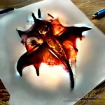 Bat – эскиз тату (№1749559693_0, 10.06.2025 12:48) — Tatufoto.com